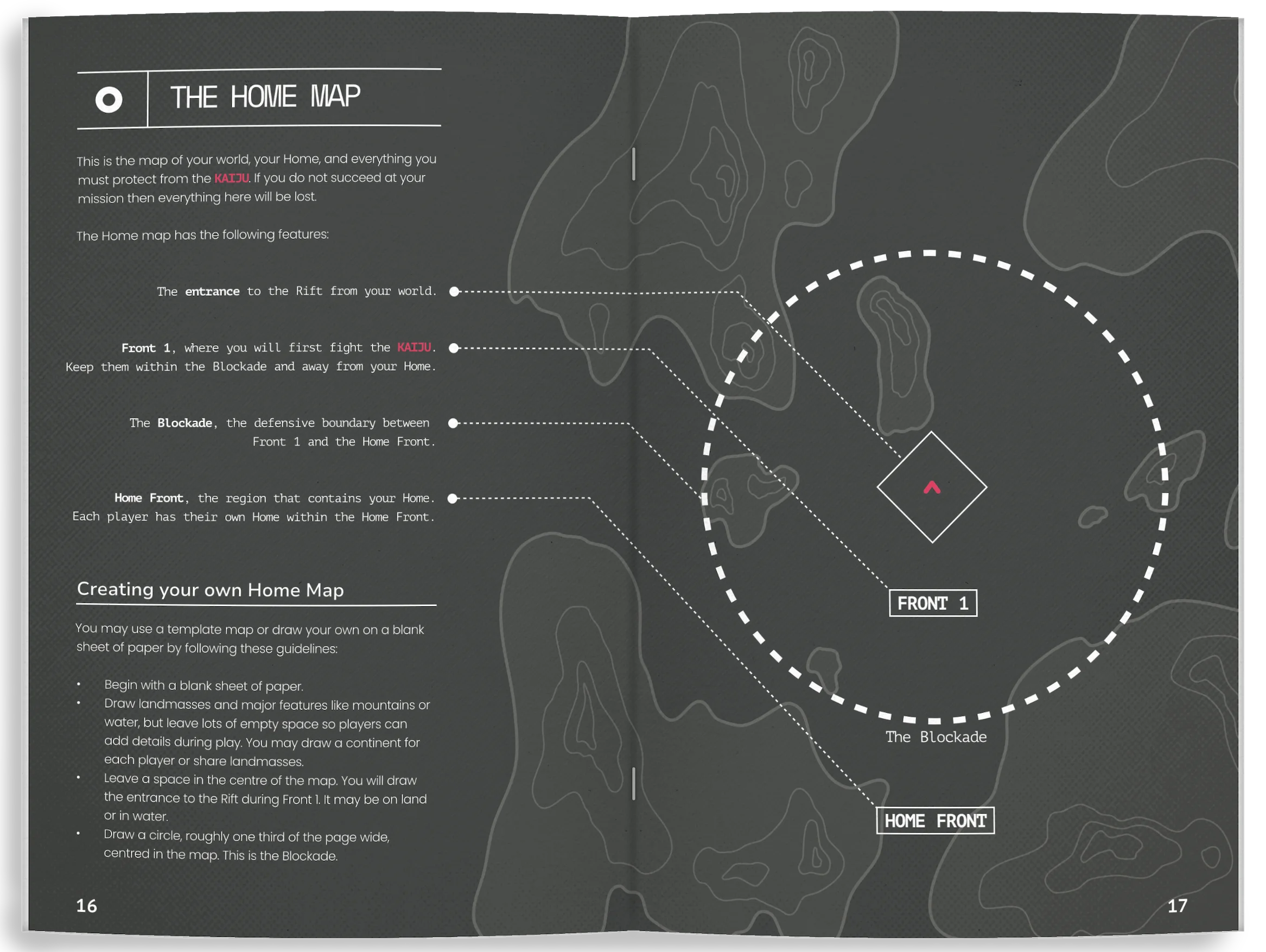 The Home Map spread